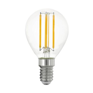 E14 LED-Leuchtmittel in Globeform von Eglo, 4W, warmweißes Licht.