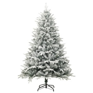 Beschneiter, künstlicher Weihnachtsbaum, grün, 210 cm hoch. PVC- und PE-Material mit Stahlständer.
