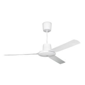 Weißer VORTICE Gewerbe Deckenventilator Nordik Evolution, 162 cm Durchmesser.