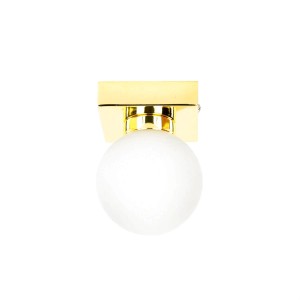 EASYLIGHT Deckenlampe Kugel Schirm 9 cm Breit In Gold G9 Metall Glas