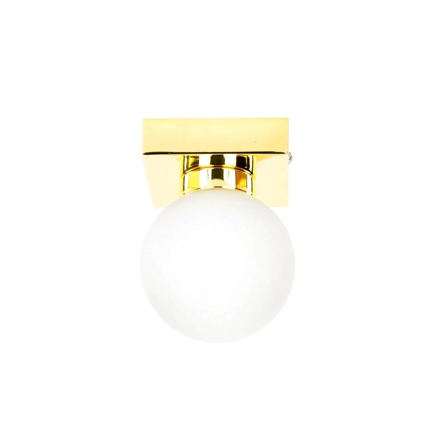 EASYLIGHT Deckenlampe Kugel Schirm 9 cm Breit In Gold G9 Metall Glas günstig online kaufen