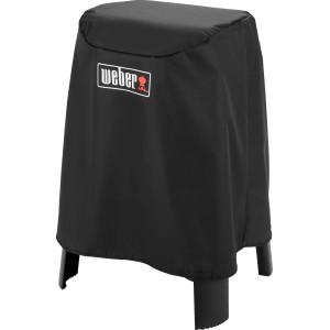 Schwarze Weber Premium Abdeckhaube für Lumin Serie mit Standfuß.