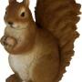 Deko-Figur Eichhörnchen, 19 cm, aus Polyresin für die Gartendekoration.