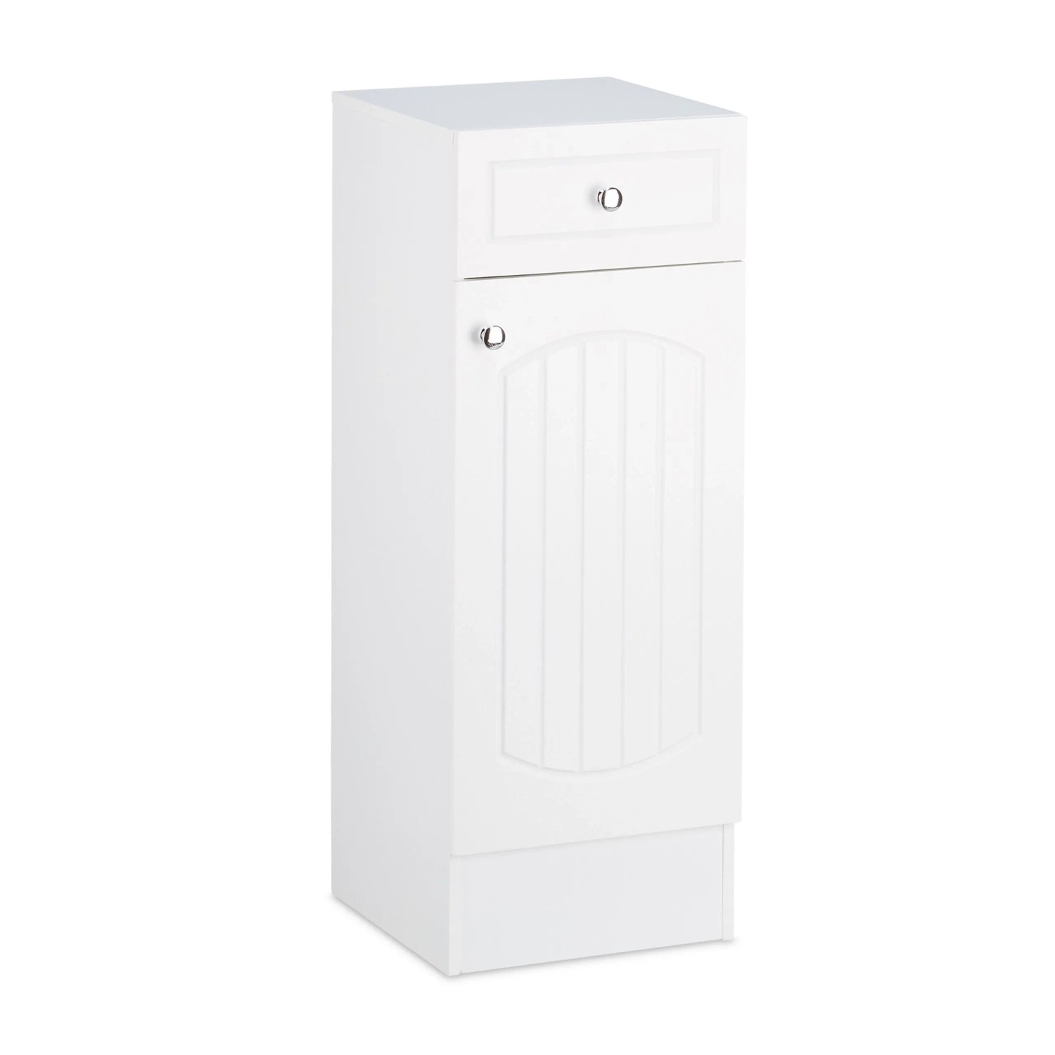 Relaxdays Badschrank MDF Weiß Höhenverstellbar 80 cm x 30,5 cm x 30,5 cm 10,35 kg