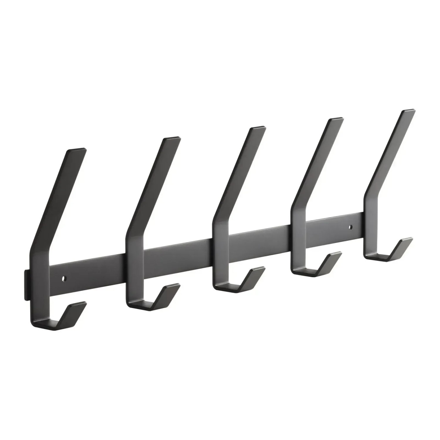 SOTECH Blackline ALBA Hakenleiste Groß 450 mm mit 5 Haken Schwarz Pulverbeschichtet
