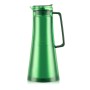 Grüne, transparente Bodum BISTRO Thermoskanne, 1,1 Liter, mit Griff und Ausgießer für den Haushalt.