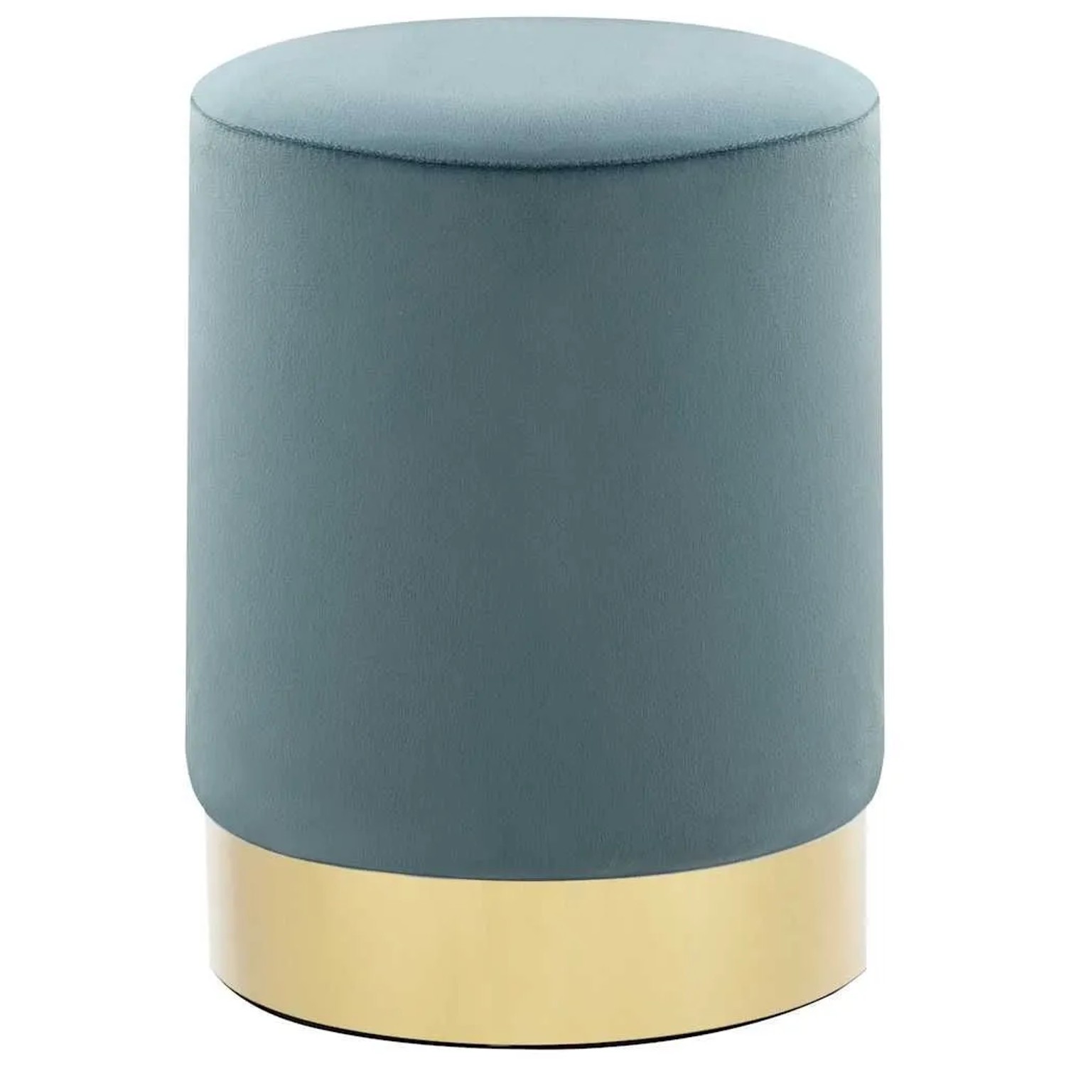 vidaXL Hocker Hellblau und Golden Samt 28 x 36 cm 249840