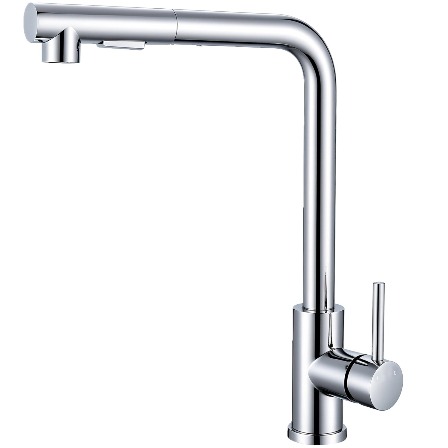 AICA Wasserhahn Chrom Hochdruck Küchenarmatur mit Brause Ausziehbar 360° Zw günstig online kaufen