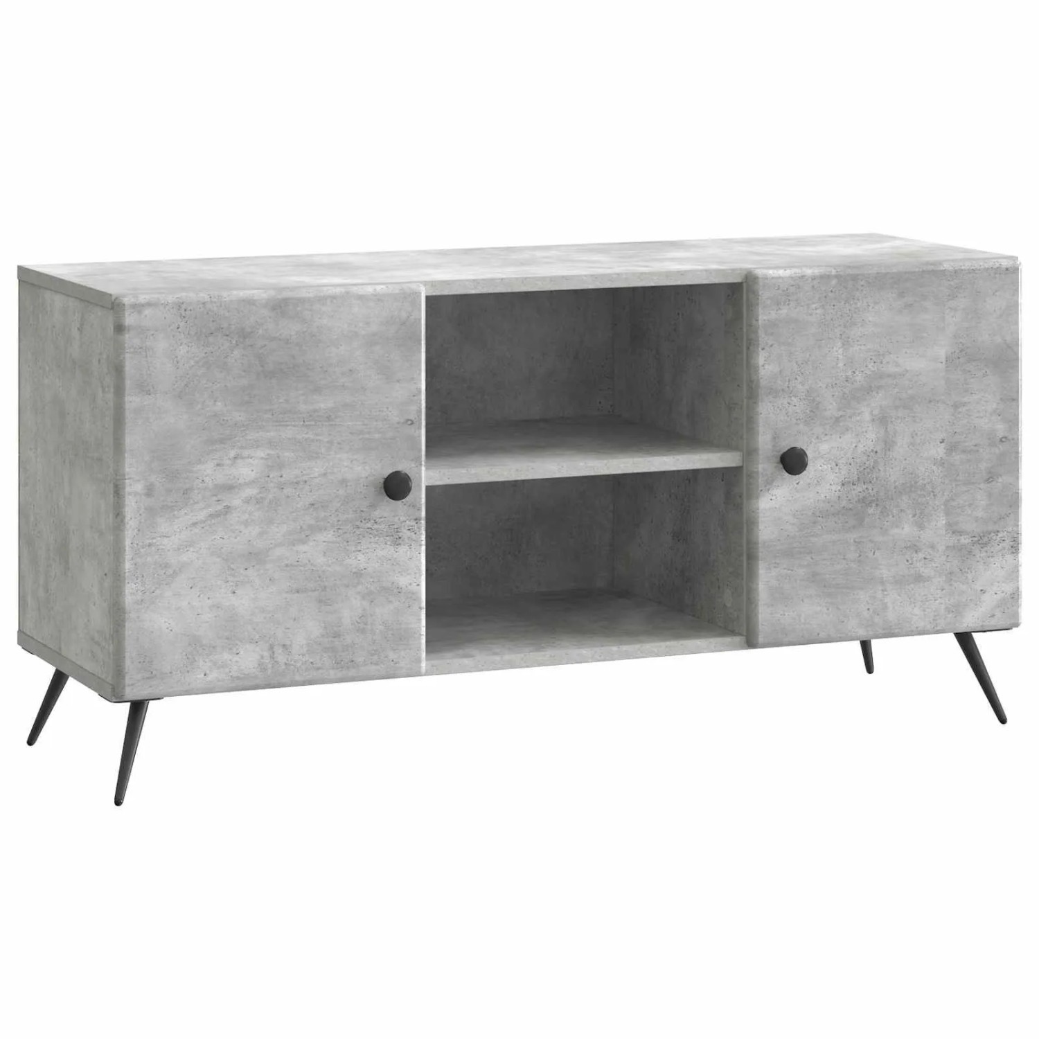 vidaXL TV-Schränk Betongrau 102 x 34,5 x 50 cm Holzwerkstoff 895618