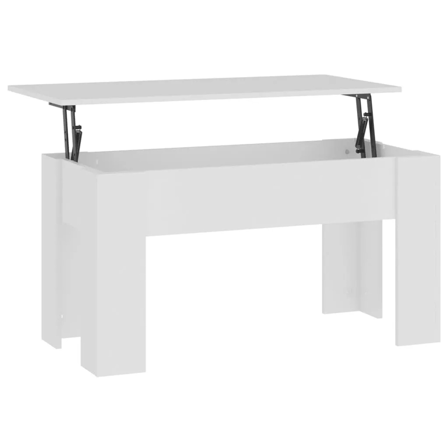 vidaXL Couchtisch Weiß 101x49x52 cm Holzwerkstoff 809683