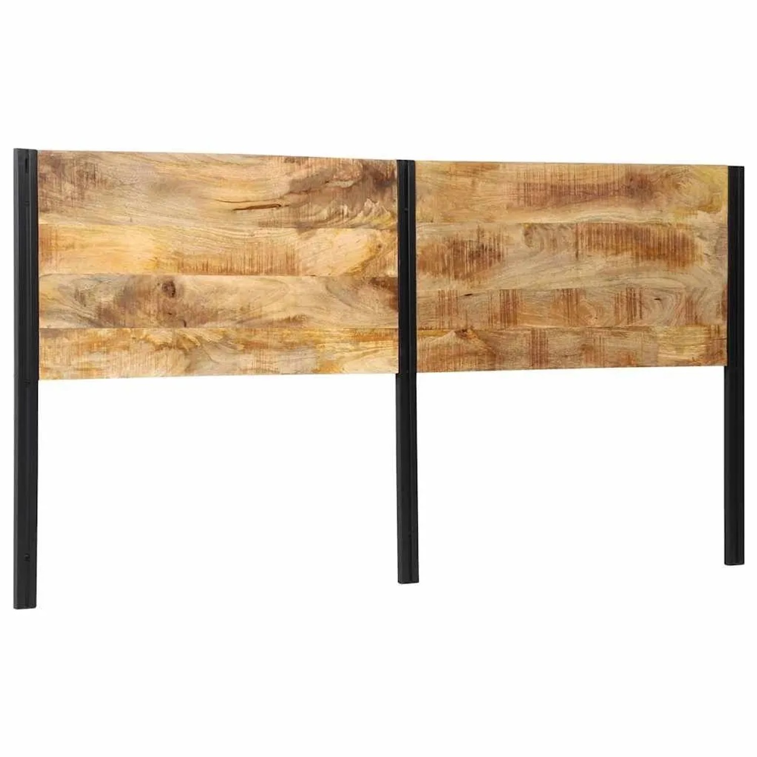 vidaXL Kopfteil 200 cm Massivholz Mango und Eisen 4017558