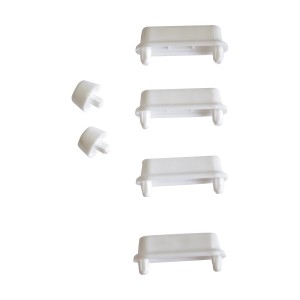 Weiße Ring- und Deckelpuffer Neapel für WC-Sitze, Zubehör.