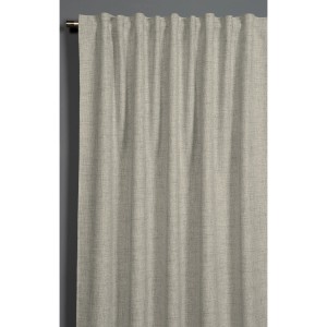 Bennetti Schal Natur, 140x245 cm, mit Gardinenband. Blickdichter Fenstervorhang für Wohnräume.