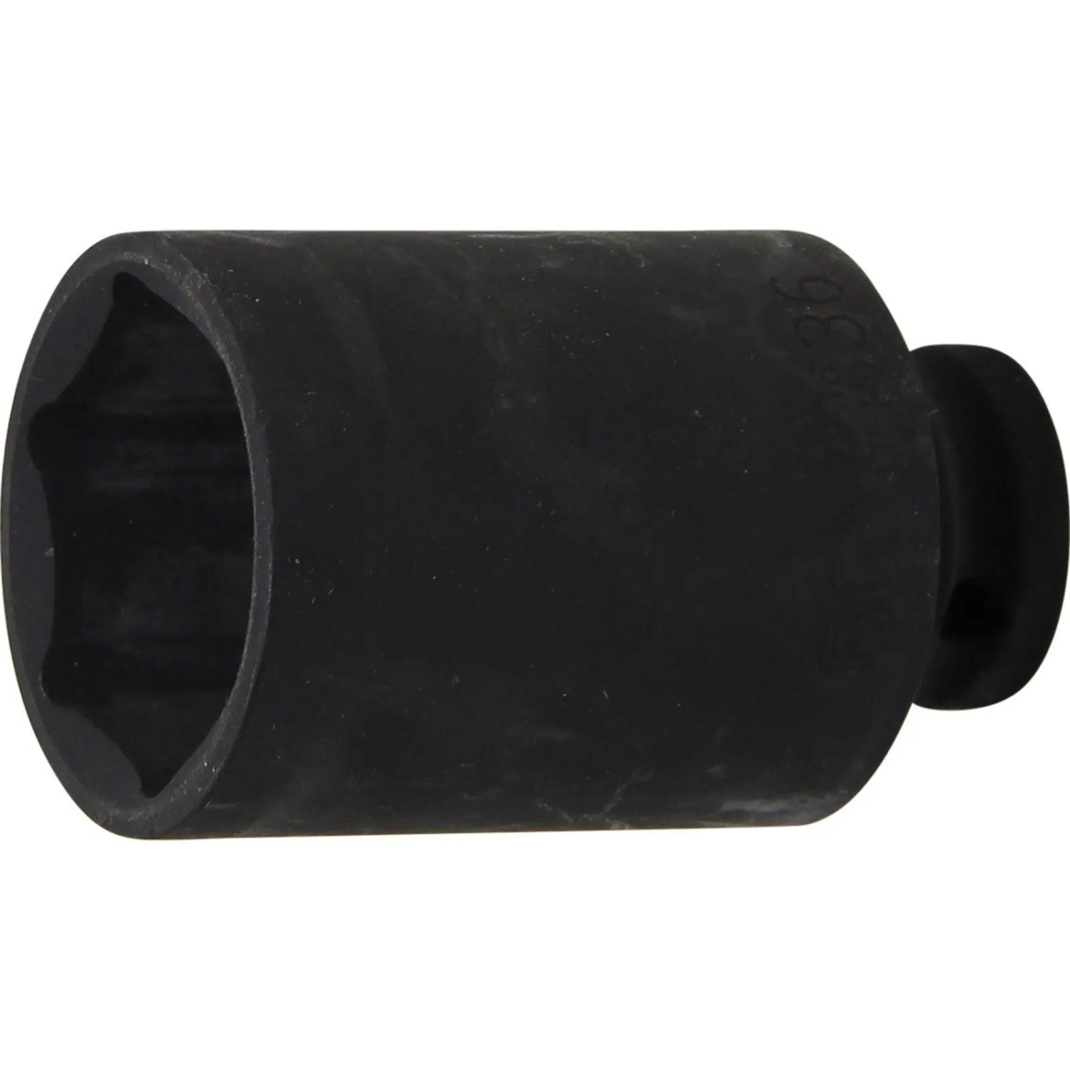 BGS Kraft Steckschlüssel Einsatz Sechskant Tief Antrieb Innenvierkant 12 5 Mm  1 2 Zoll  SW 36 Mm 7236