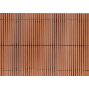 Floraworld Kunststoffmatte Premium, braune Sichtschutzmatte für Balkon & Garten.