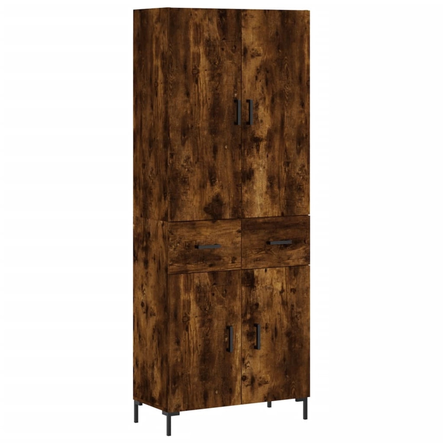 vidaXL Highboard Räuchereiche 69,5x34x180 cm Holzwerkstoff 3198150 günstig online kaufen