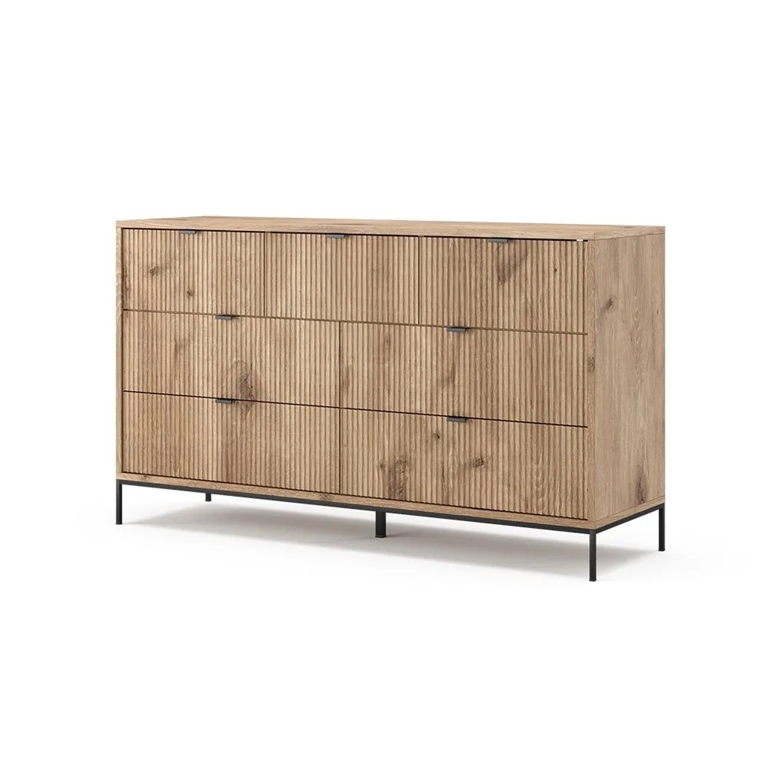 Vicco Sideboard Eliza Viking Oak 42 x 81 mit 7 Schubladen Art Nr 49503