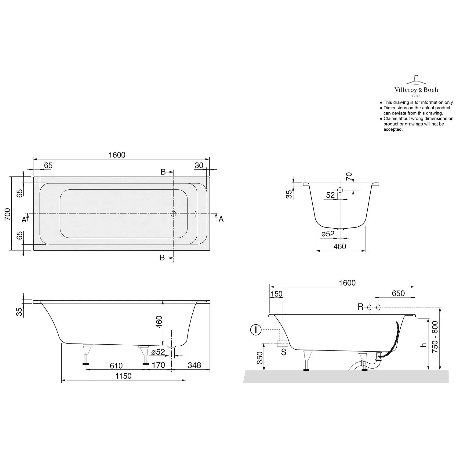 Badewannenabtrennung Anja 70x160 Cm – Höhenverstellbar, Klappbar & Wasserdicht
