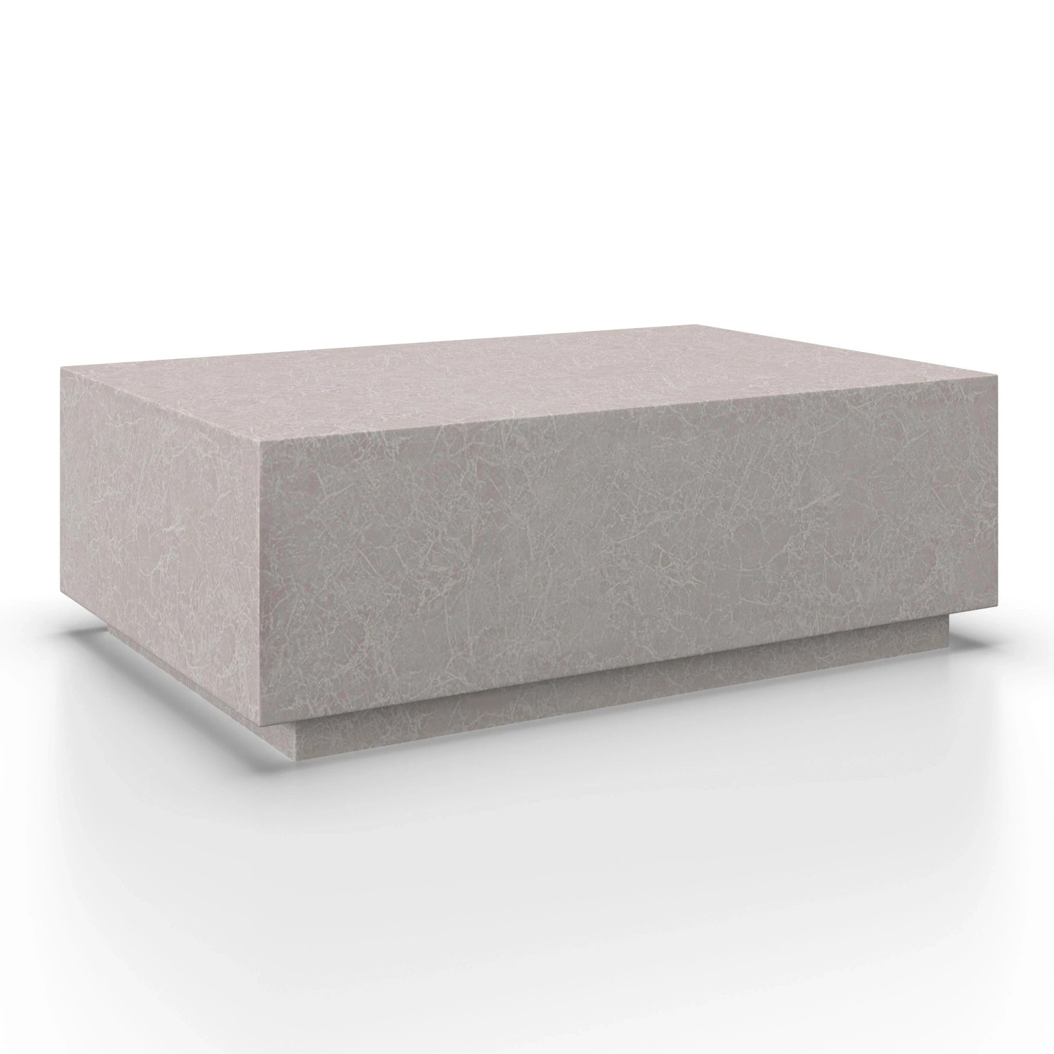 Bessagi Home Couchtisch Marcel Beige MDF Travertin-Optik