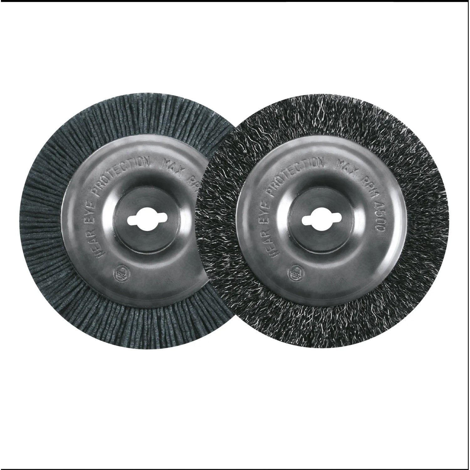 Bürsten-Set für Einhell Fugenreiniger GC-EG 1410: Stahl- und Nylonbürste für Gartenhandgeräte.