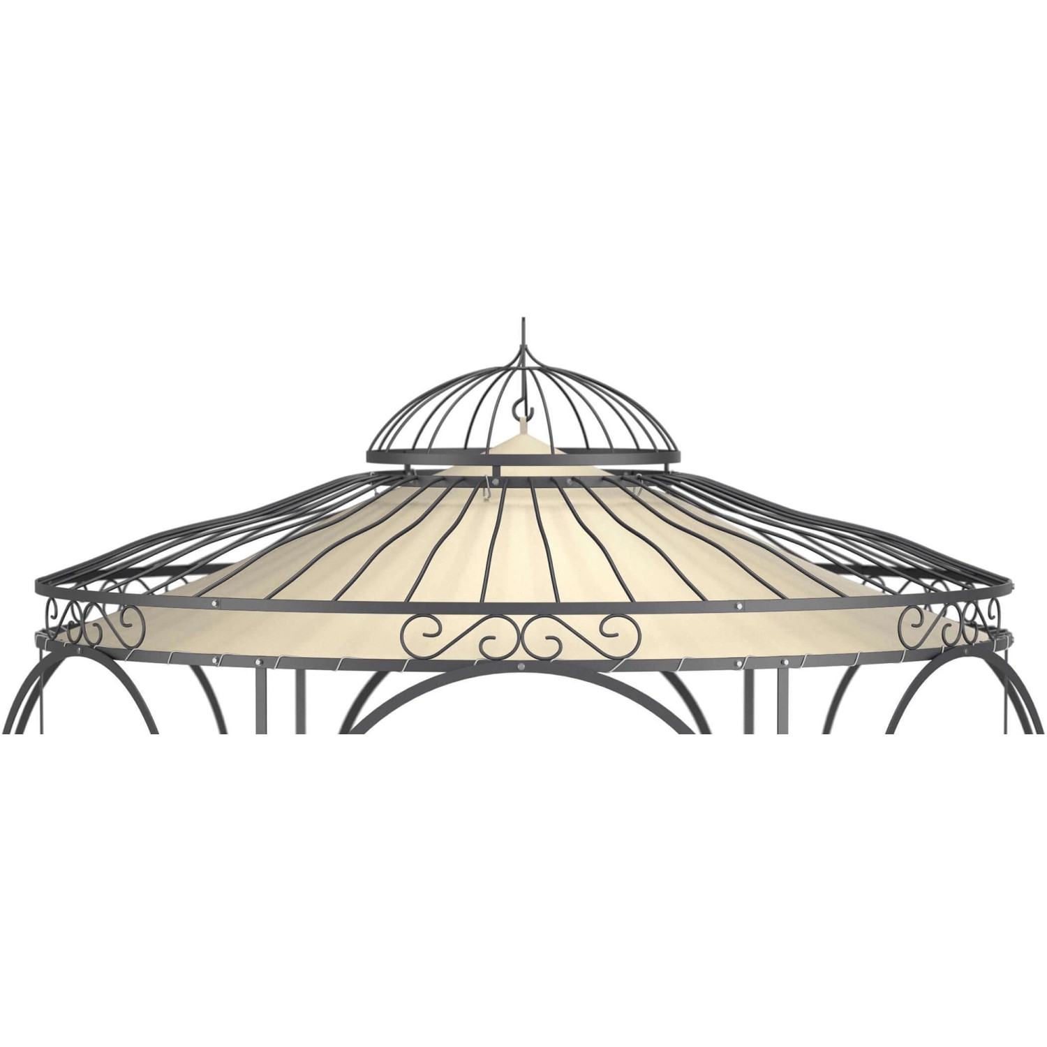 Eleo Sonnensegel Milano Ø 290 cm für Pavillon Milano Ecru günstig online kaufen