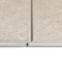 Grosfillex GX Wall+ Creme Slate Dekor-Paneele, Detailaufnahme der Verbindung.