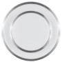 Runde, silber-weiße LED-Deckenleuchte Nivaro von Brilliant, Ø 29,3 cm.