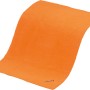 Orangefarbenes Vileda Mikrofaser Staubtuch für die trockene Reinigung.
