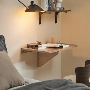 SoBuy Wandklapptisch FWT03-PF in Vintage-Optik als platzsparender Esstisch oder Laptoptisch.