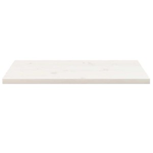 vidaXL Tischplatte Weiß 80x40x2,5 cm Massivholz Kiefer Rechteckig 824401