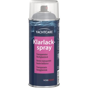 YachtCare Klarlackspray, transparent, hochglänzend, 400ml Dose für Bootslacke.