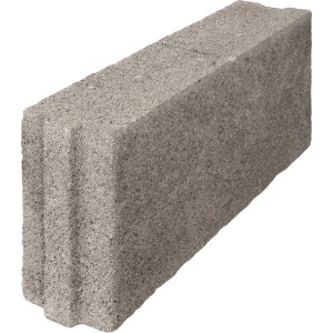 Graue Bims Bauplatte V2 8 DF (49,3x24x11,5cm) für Mauerarbeiten.