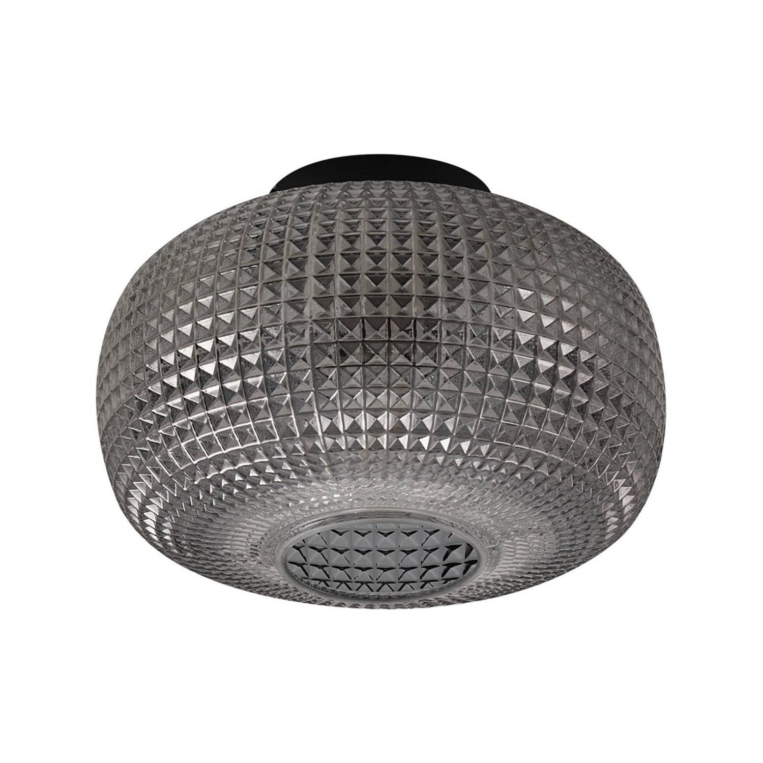 Lindby Deckenlampe Hildur 10030741 in Alu aus Glas 1-flammig E27 Wohnzimmerleuchte