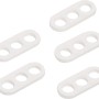 5er Set weiße Zugentlaster mit 3 Löchern für Lampeninstallation.