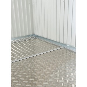 Biohort Bodenplatte HighLine H3: Alu-Riffelblechboden für Gartenhäuser, robust und langlebig.