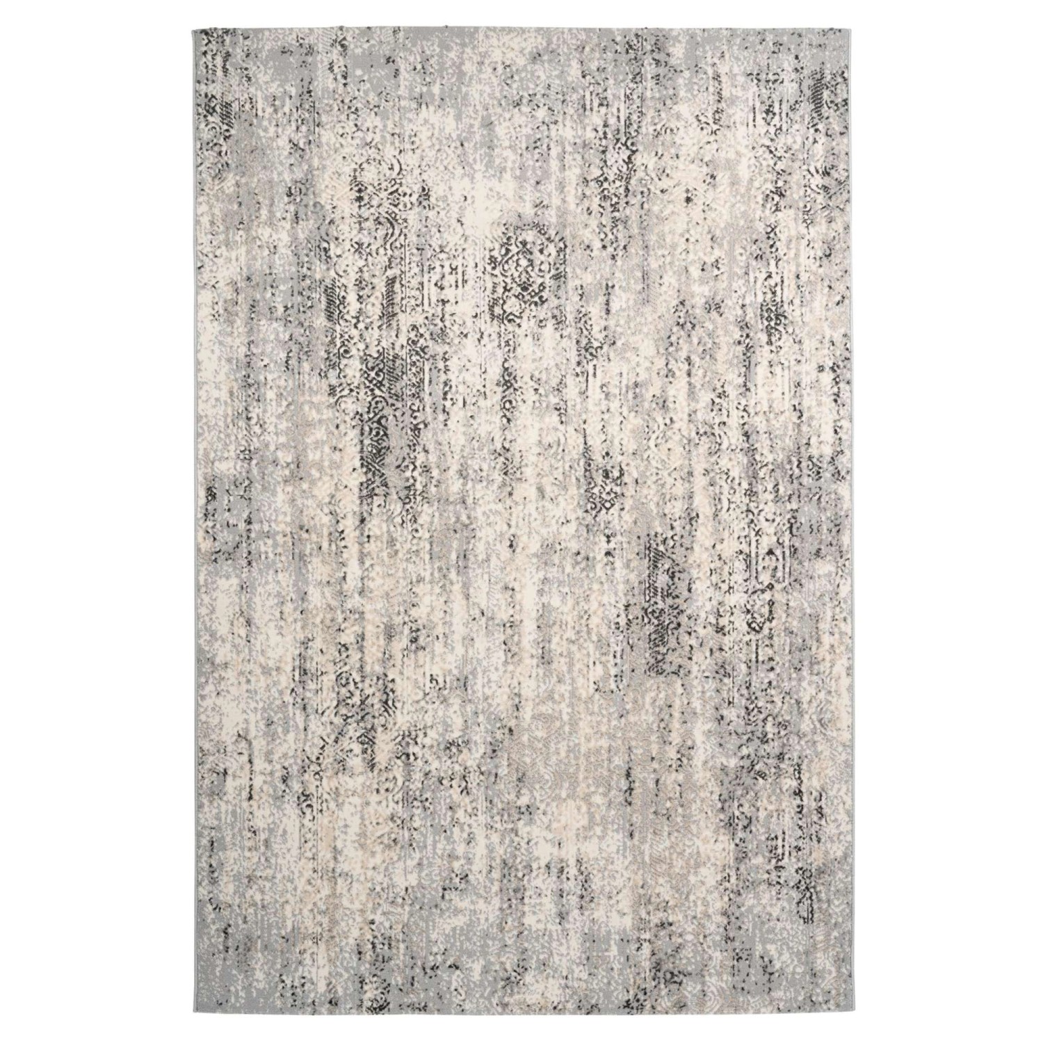 MeGusta Kurzflor Teppich Modern UsedLook Grau 200x290 cm Clara günstig online kaufen