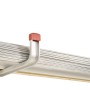Wandhalter U-Profil mit Gummikappe, ideal zur Aufbewahrung von Rohren und Stangen.