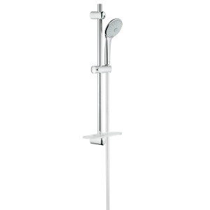 Grohe Euphoria 110 Brauseset mit Brausestange, Handbrause und Ablage.
