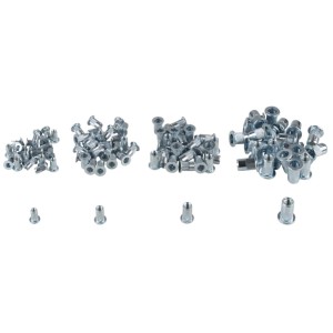 Westfalia Blindnietmuttern-Set 100 StÜCk Stahl M3 M4 M5 M6