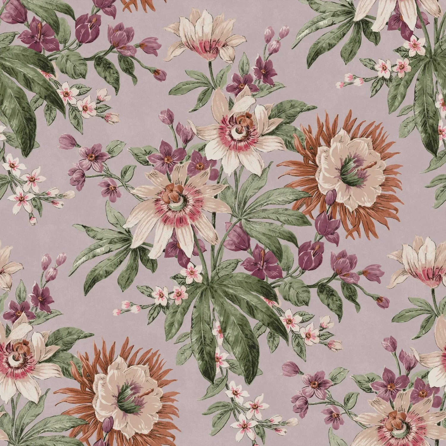 Boutique Vliestapete Martha Mauve 10,05 x 0,52 m