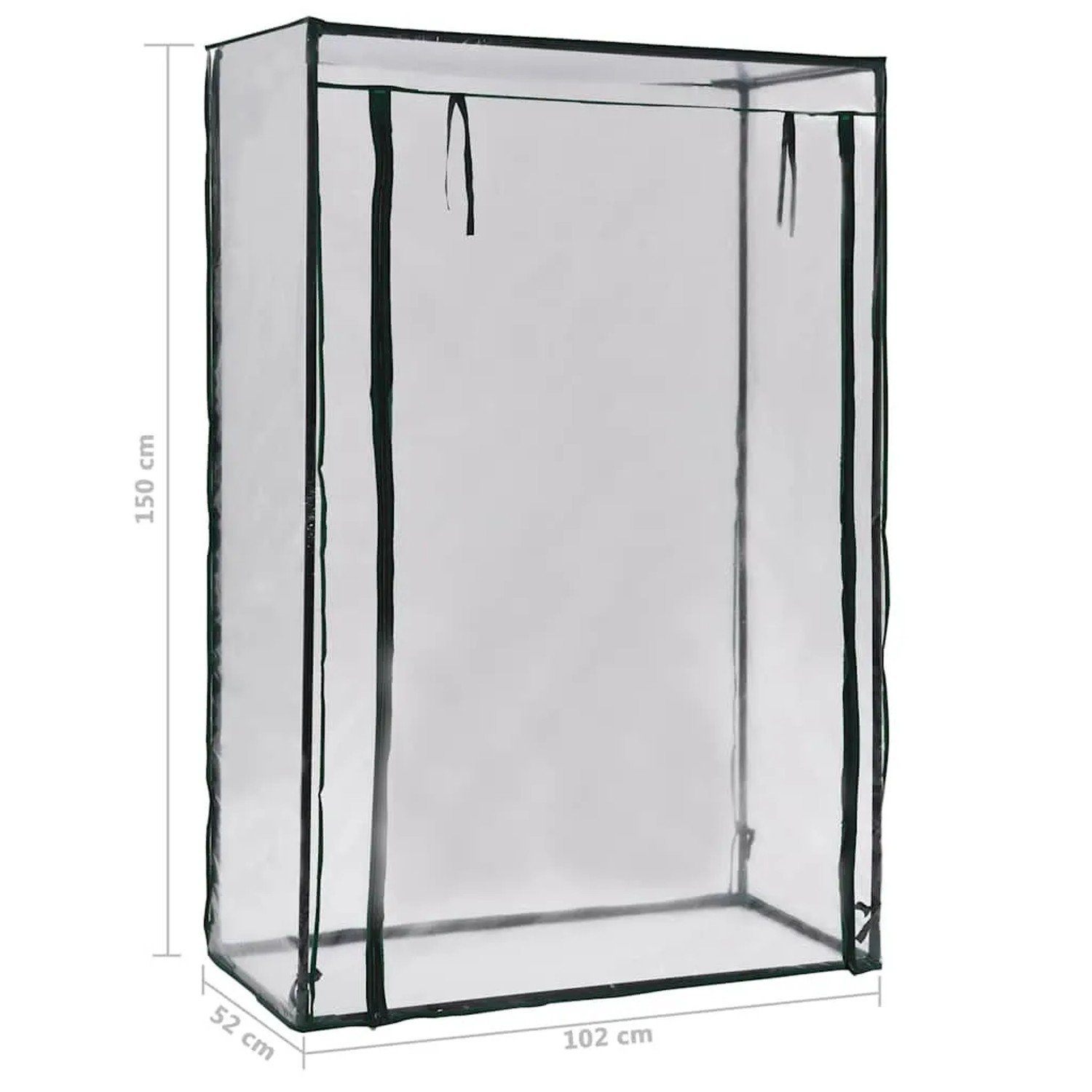 vidaXL Tomaten-Gewächshaus 102 x 52 x 150 cm 46915_5