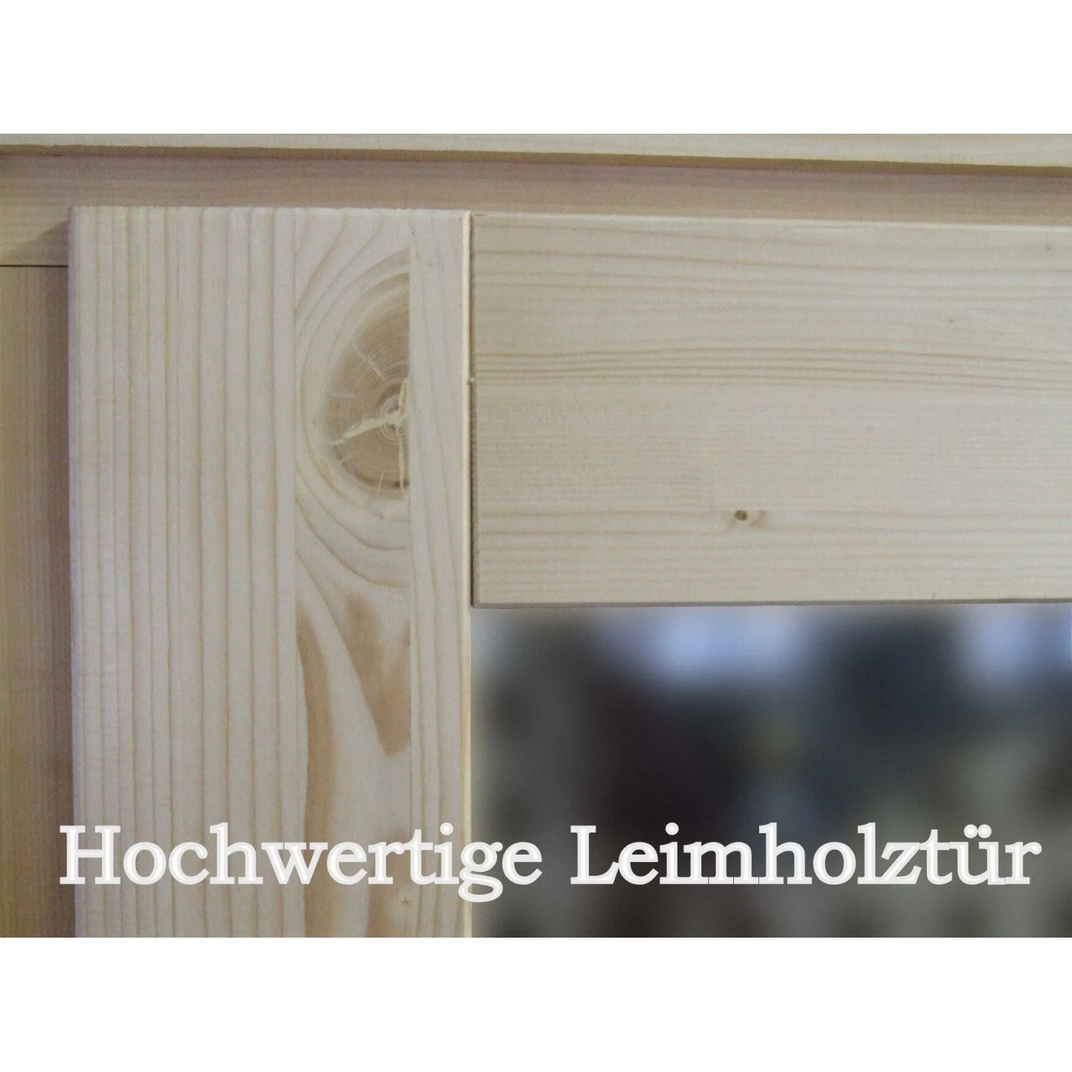 Detailansicht der Leimholz-Doppeltür des Finn Art Gartenhauses Norwegen 16.