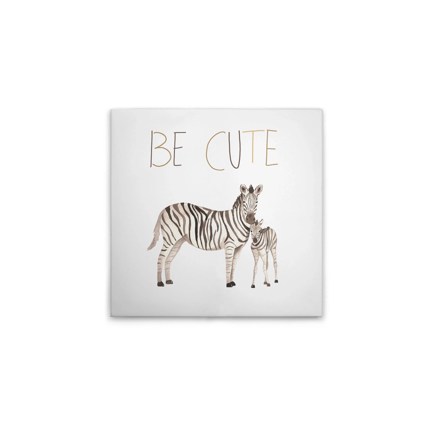 Tadessi Leinwandbild - M1-No.50608 - Zebras - 40 x 40 cm - Quadratisch