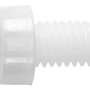 Gewindeschraube Polyamid M6 x 40 mm Schlitz Zylinderkopf 8 Stück