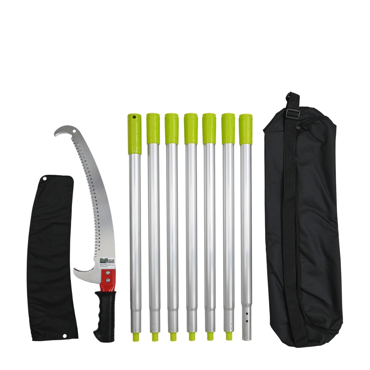 TRUTZHOLM Alu Astsäge Mit Stiel 4,2 m Teleskopsäge Klinge Mit Tragetasche Handsäge