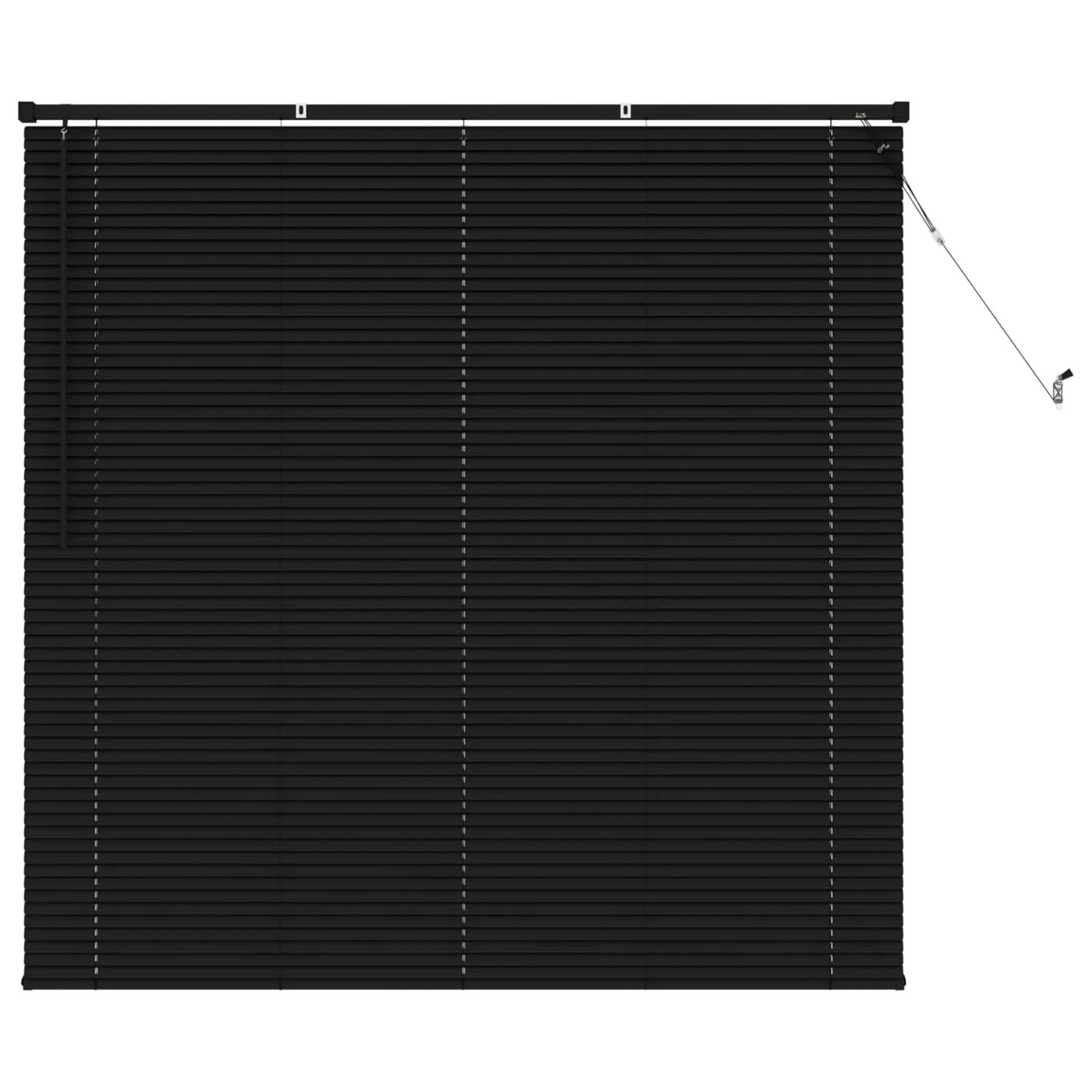 vidaXL Venetianer Jalousie Verstellbar Schwarz 150 x 140 cm PVC 42003742 günstig online kaufen
