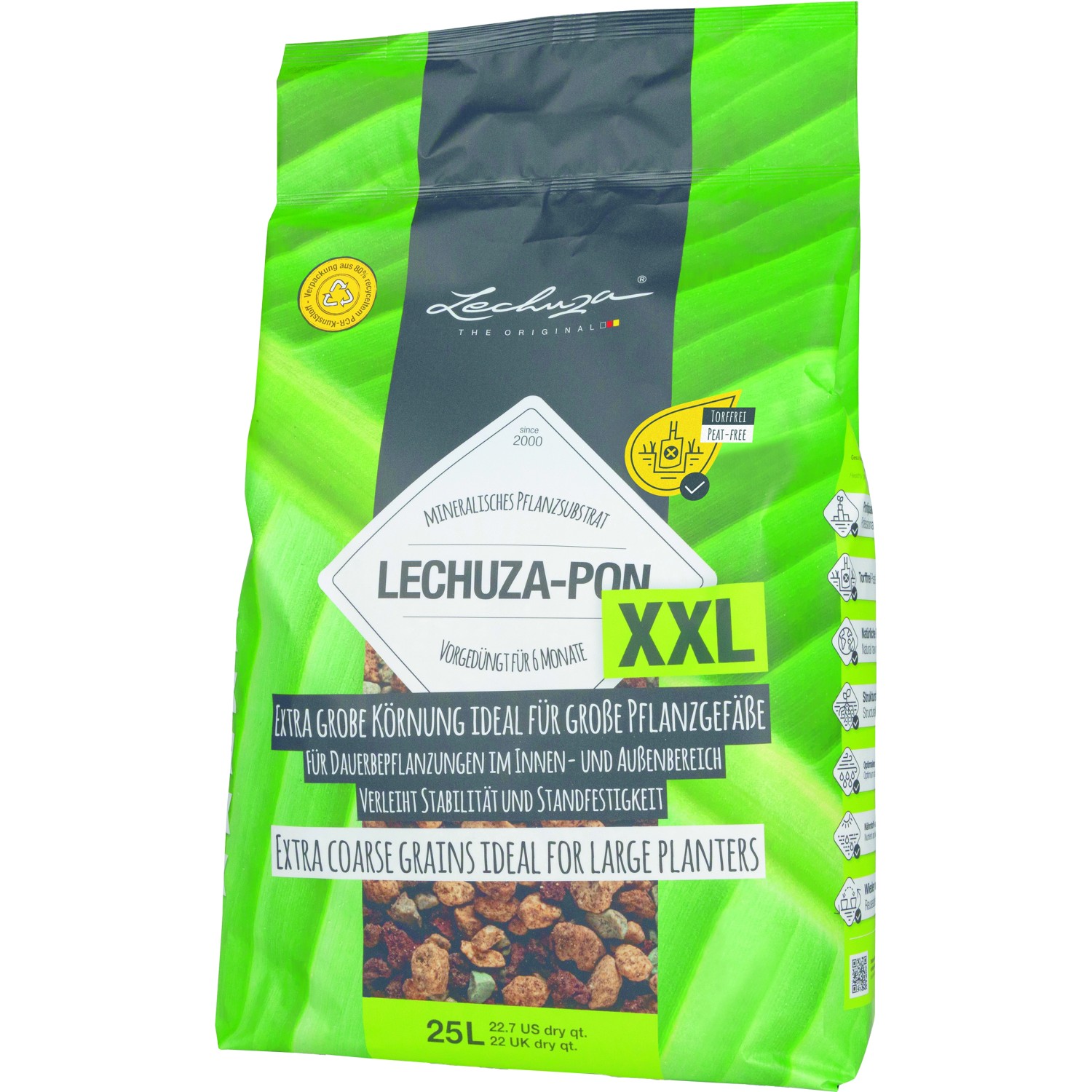 Lechuza Pflanzsubstrat Pon XXL 25 l Neutral