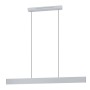 Graue LED-Pendelleuchte Andreas-Z von Eglo Connect, 119 cm breit, mit RGB/CCT Funktion.