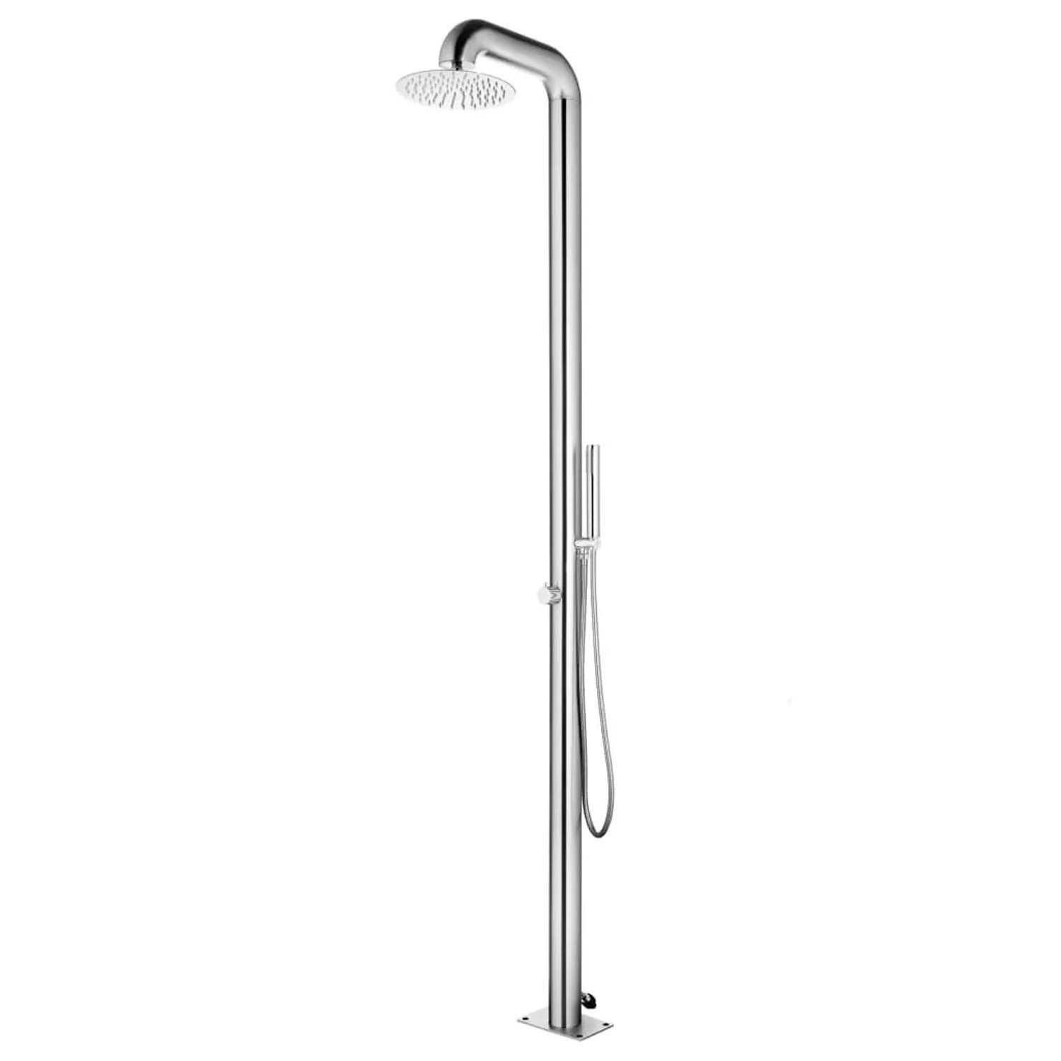 vidaXL Gartendusche 225 cm Edelstahl 315941