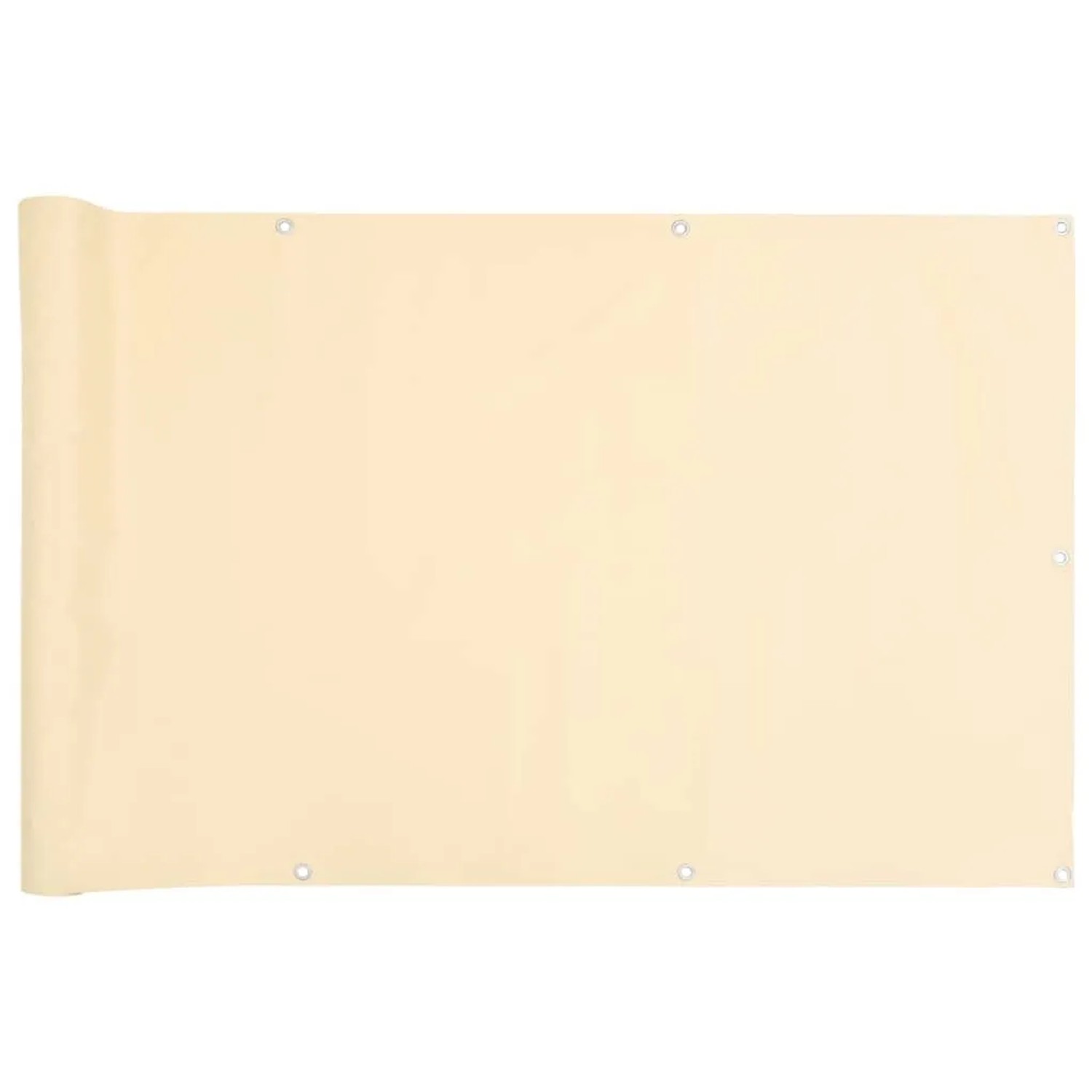 vidaXL Balkon-Sichtschutz Creme 300x75 cm PVC 4005388 günstig online kaufen